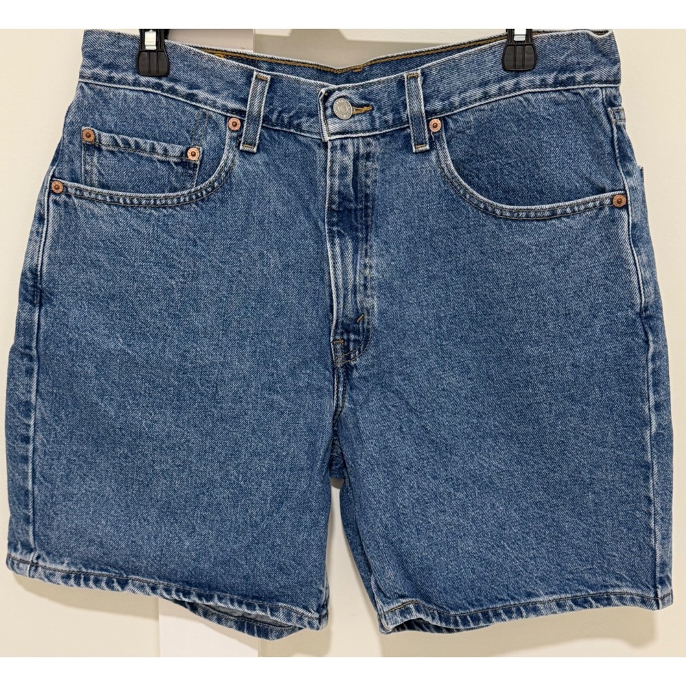 Levis 550 Relaxed Fit Denim Shorts Mens 34 Blue Medium Wash Cotton 37550-1891